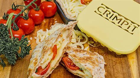 The CRIMPiT TWIN PACK A toastie maker for Thins Make in minutes Healthy toasted snacks - Designed especially to work with low calorie Thin bread &163;16. . Crimpit amazon
